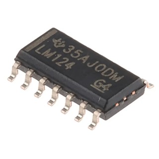 Texas Instruments Operational Amplifier 4-Channel 1.2 MHz 14-Pin SOIC Surface Mount LM124DR