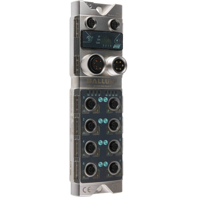 BALLUFF BNI Series Sensor Box, 8 Port, PROFINET Interface, Die Cast Zinc Housing, IP67, Hungary BNI PNT-508-105-Z015