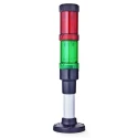 AUER Signal ECOmodul40 Series Signal Tower 2 Lights Multi-tone LED Green Red Lens 24V AC/DC Base ECOmodul40