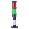 AUER Signal ECOmodul40 Series Signal Tower 2 Lights Multi-tone LED Green Red Lens 24V AC/DC Base ECOmodul40