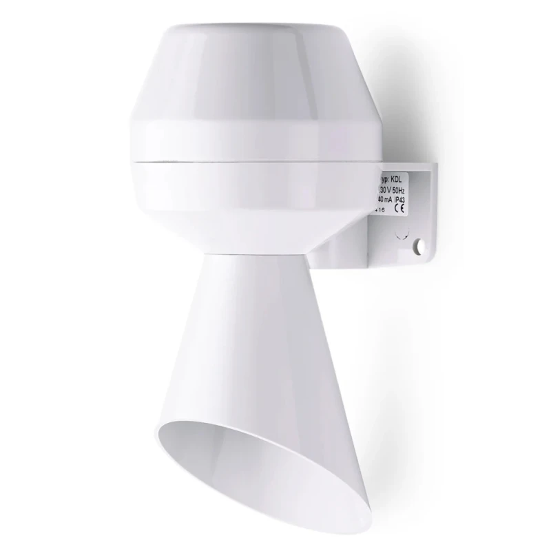 AUER Signal KLH Series Horn Wall 230V AC, IP43, 92 dB Sound Level, 1-Tone IP43