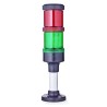AUER Signal ECOmodul60 Series Red and Green LED Signal Tower Multi-tone 2 Lights 24V AC/DC Base