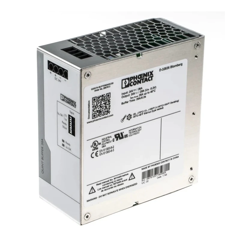 Phoenix Contact QUINT4-BUFFER/24DC/20 Buffer Module 24 V DC 20 A Maintenance-Free Energy Storage CHINA