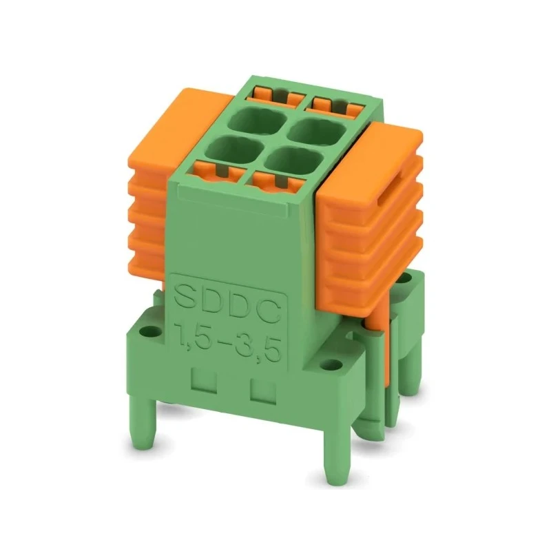 Phoenix Contact PCB Terminal Block SDDC 1.5/2-PV-3.5 Series, 2-Contact, 3.5 mm Pitch, 2 Row, 160V, 8A, Polyamide 1848642