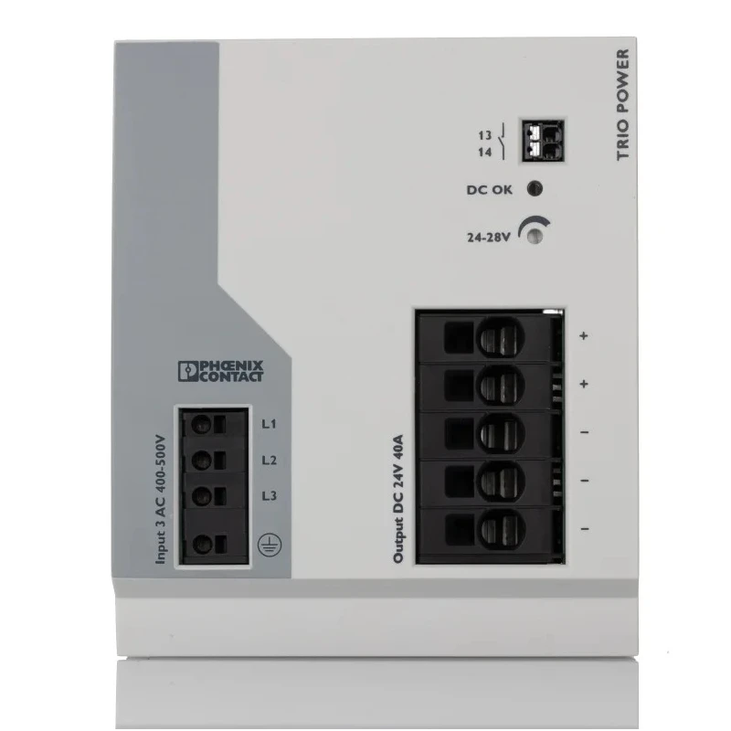 Phoenix Contact TRIO POWER Switched Mode DIN Rail Power Supply 575V AC Input 24V DC, 40A Output, 960W 2903156