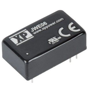 XP Power DC/DC Converter , 15V DC Output, 200 mA, 36V DC Max Input, 9V Min Input, 6 W Power, Through Hole DIP-16 JWE06
