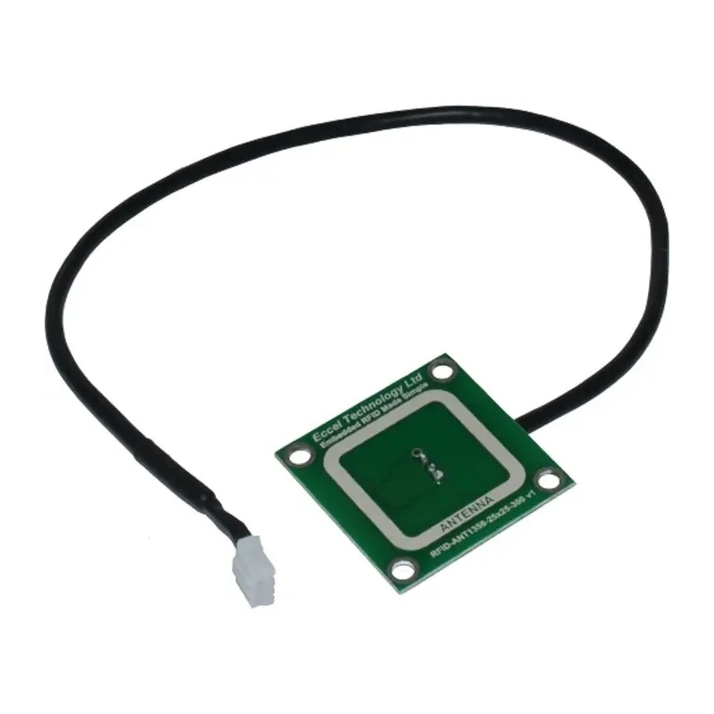 Eccel Technology Ltd RFID Antenna PCB with JST PHR-4 Connector High Frequency 13.56MHz RFID-ANT1356-25x25-300 v1