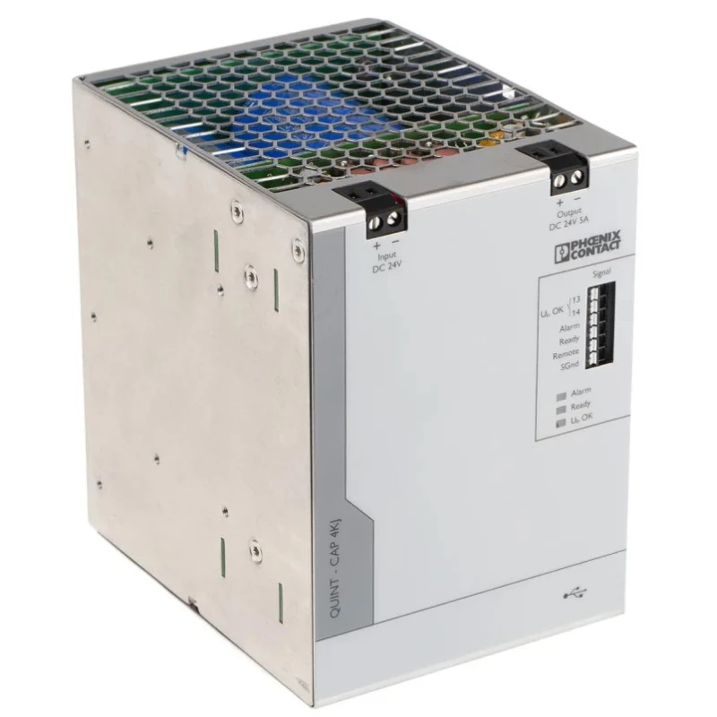 Phoenix Contact /24DC/5/4KJ Buffer Module, UL 60950, EMC Directive Compliant, 24V DC, 5A, 4kJ Energy Buffer QUINT4-CAP