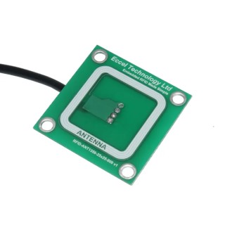 Eccel Technology Ltd RFID Antenna PCB with JST PHR-4 Connector High Frequency 13.56MHz RFID-ANT1356-25x25-800 v1