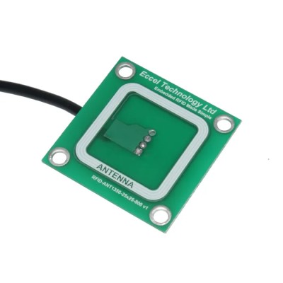 Eccel Technology Ltd RFID Antenna PCB with JST PHR-4 Connector High Frequency 13.56MHz RFID-ANT1356-25x25-800 v1