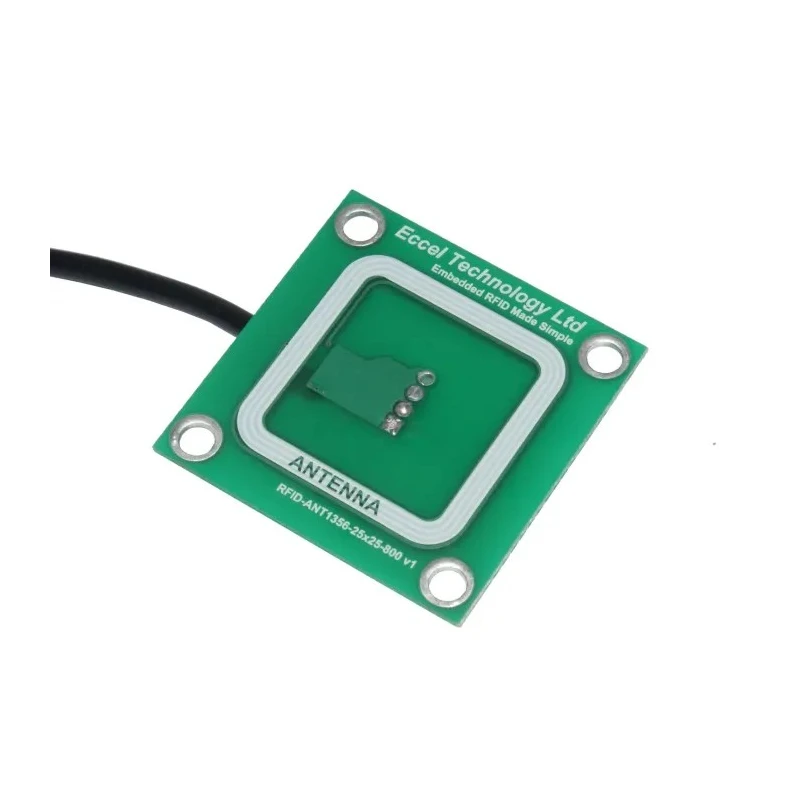 Eccel Technology Ltd RFID Antenna PCB with JST PHR-4 Connector High Frequency 13.56MHz RFID-ANT1356-25x25-800 v1
