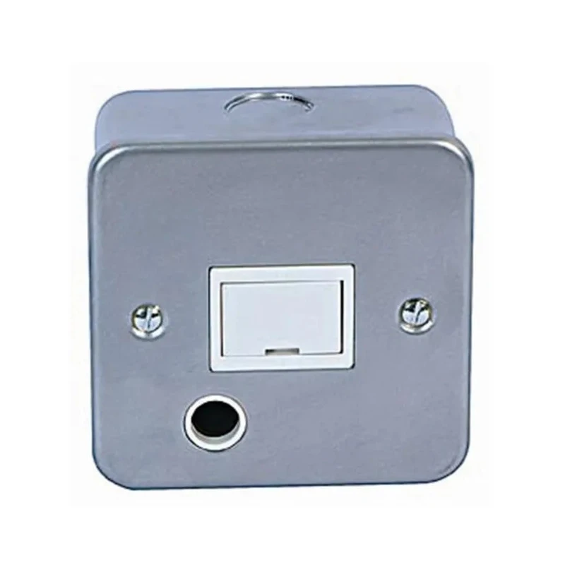 RS PRO 13A 1 Gang Switched Fused Spur BS 1363-4, Grey Powder Coated Flush Mount 25V 135-1004