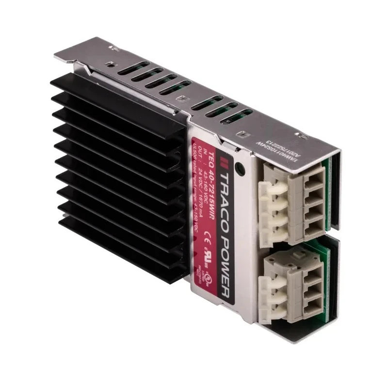 TRACOPOWER TEQ 40-7215WIR 40W DC/DC Converter 24V DC Output 160V DC Maximum Input Chassis Mount TEQ 40WIR