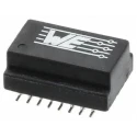 Wurth Elektronik Surface LAN Ethernet Transformer, 105°C Maximum Operating Temperature, 12.7 mm Length, 8.8 mm 7490100111A