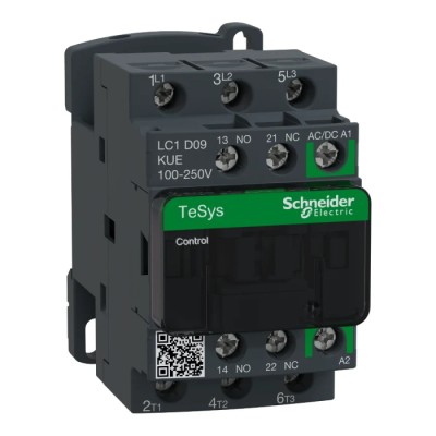 Schneider Electric TeSyS D Contactor 3-Pole 9A 4kW 230V AC Coil 3 NO LC1D09KUE