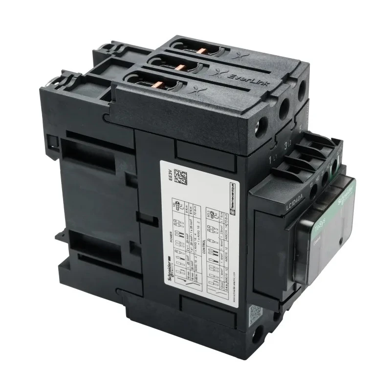 Schneider Electric TeSyS D Contactor, 3-Pole, 40 A, 18.5 kW, 24V AC/DC Coil, 3 NO, 690V AC LC1D40ABNE
