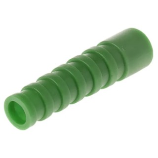 MH Connectors RG Strain Relief Boot BNC Boot Hermaphroditic Green for RG59 and RG62 BNC Connectors 