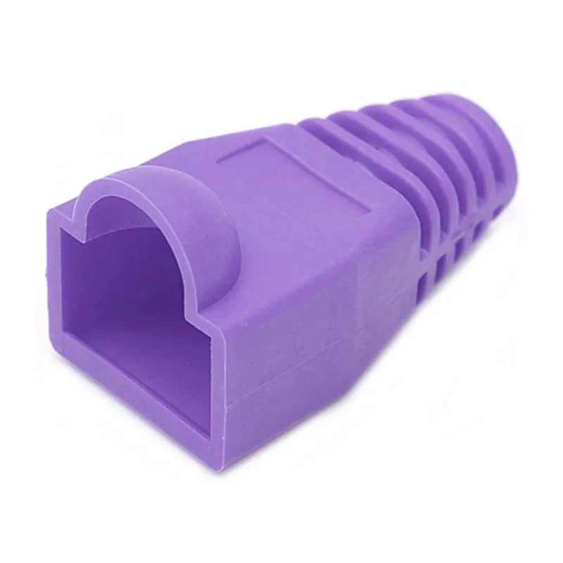 MH Connectors RJ45 Connector Boot Purple Polyvinyl Chloride for RJ45 Connectors RJ45SRB-P
