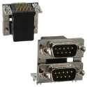 Norcomp 189 Series Right Angle 9 2.769 mm Pitch PCB D-Sub Connector with 4 to 40 Insert 189-009-613R571