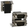Norcomp 189 Series Right Angle 9 2.769 mm Pitch PCB D-Sub Connector with 4 to 40 Insert 189-009-613R571