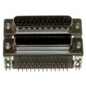Norcomp 189 Series Right Angle 25 2.769 mm Pitch PCB D-Sub Connector with 4 to 40 Insert 189-025-413R491