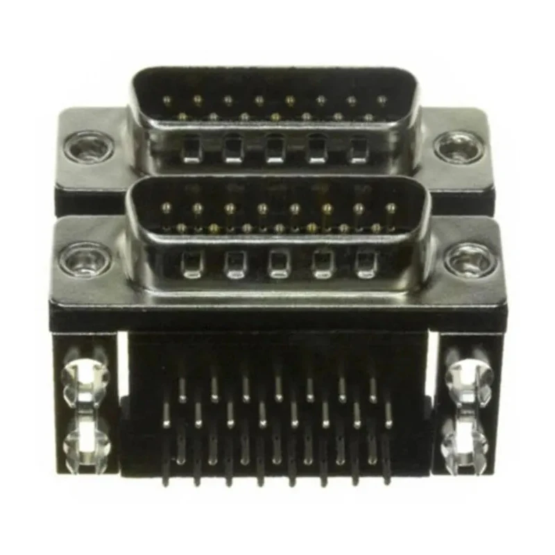 Norcomp Right Angle 15 2.769 mm Pitch PCB D-Sub Connector with 4 to 40 Insert 189-015-613R491