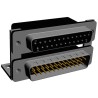 Norcomp Right Angle 25 Contacts 2.769 mm Pitch PCB D-Sub Connector with 4 to 40 Insert 189-025-313R491