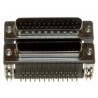 Norcomp Right Angle 25 Contacts 2.769 mm Pitch PCB D-Sub Connector 1kV 5A Steel Shell Gold Plated Brass 189-025-413R571