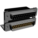 Norcomp Right Angle 25 2.769 mm Pitch PCB D-Sub Connector with 4 to 40 Insert 189-025-313R571