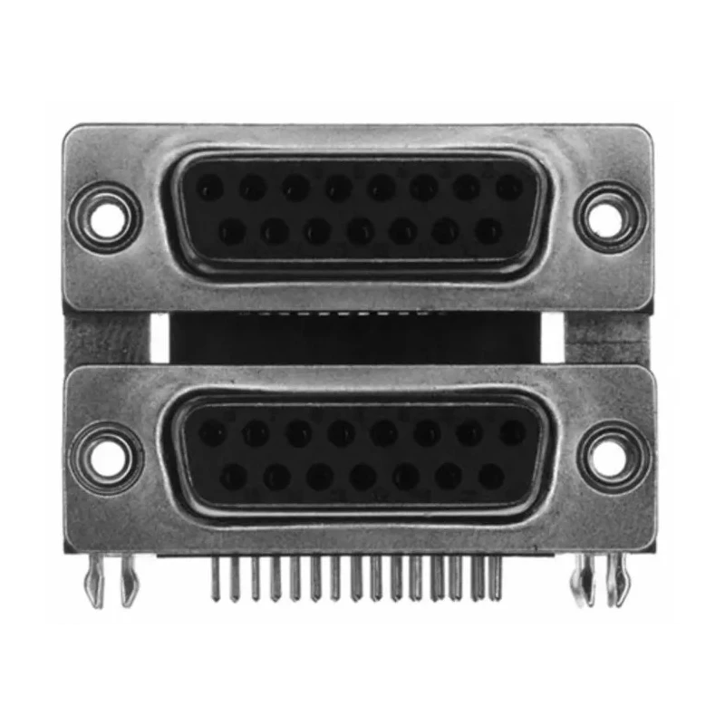 Norcomp PCB D-Sub Connector Right Angle 15 Contacts, 2.769 mm Pitch, 5A Current, Steel Housing, Gold Plated 189-015-513R571