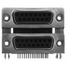 Norcomp PCB D-Sub Connector Right Angle 15 Contacts, 2.769 mm Pitch, 5A Current, Steel Housing, Gold Plated 189-015-513R571