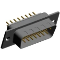 Norcomp 772 15 Way Straight 2.769 mm Pitch Through Hole D-Sub Connector Male 772-E15-113R001