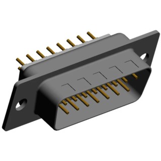 Norcomp 772 15 Way Straight 2.769 mm Pitch Through Hole D-Sub Connector Male 772-E15-113R001