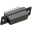 Norcomp 15 Way Straight Through Hole Steel Housing 2.769 mm Pitch Female D-Sub Connector 772-E15-213R001