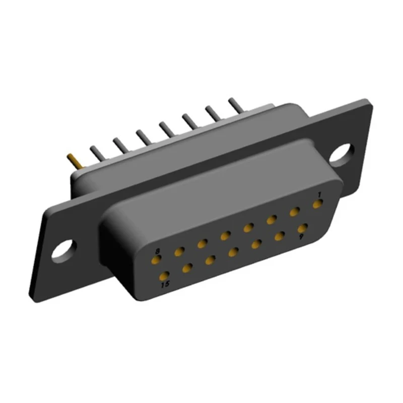 Norcomp 15 Way Straight Through Hole Steel Housing 2.769 mm Pitch Female D-Sub Connector 772-E15-213R001