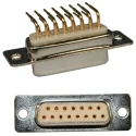 Norcomp SEAL-D 15 Way Right Angle 2.769 mm Pitch D-Sub Connector Male 773-E15-113R001