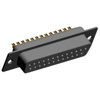 Norcomp SEAL-D 25 Way Straight 2.769 mm Pitch Cable D-Sub Connector Female 500V 5A 772-E25-203R001