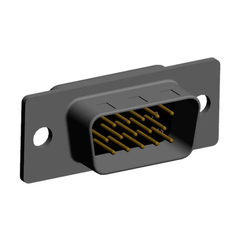 Norcomp 15 Way Straight 2.286 mm Pitch Plug-in D-Sub Connector Male 780-M15-113R001