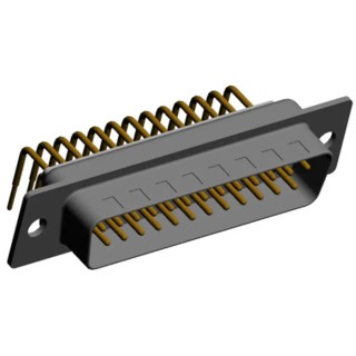 Norcomp SEAL-D 25 Way Right Angle 2.77 mm Pitch D-Sub Connector Male 774-E25-113R001