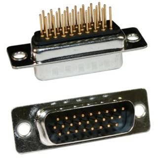 Norcomp 26 Way Straight 2.286 mm Pitch Plug-in D-Sub Connector Male 780-M26-113R001