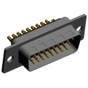 Norcomp SEAL-D 26 Way Straight 2.286 mm Pitch Plug-in D-Sub Connector Male 780-M26-103L001