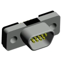 Norcomp Micro-D 380 Series 9 Way Straight 1.27 mm Pitch Through Hole D-Sub Connector Female 380-009-213L001