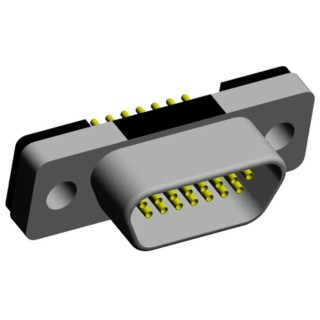 Norcomp 15 Way Straight 1.27 mm Pitch Through Hole Micro-D Female D-Sub Connector 380-015-213L001