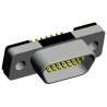 Norcomp 15 Way Straight 1.27 mm Pitch Through Hole Micro-D Female D-Sub Connector 380-015-213L001