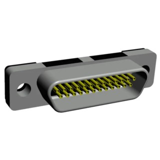 Norcomp Micro-D 25 Way Straight Through Hole Female D-Sub Connector 1.27 mm Pitch 500V 1A 380-025-213L001