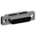 Norcomp 25 Way Straight 1.27 mm Pitch Through Hole Micro-D D-Sub Connector Male 380-025-113L001