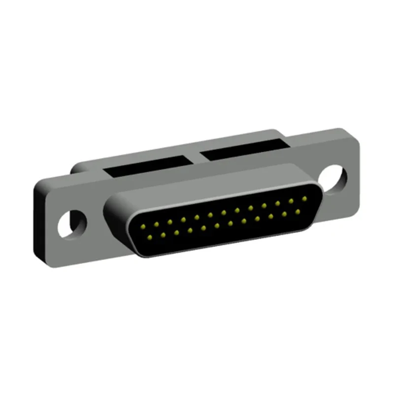 Norcomp 25 Way Straight 1.27 mm Pitch Through Hole Micro-D D-Sub Connector Male 380-025-113L001