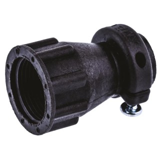 TE Connectivity Black Thermoplastic Cable Clamp 8.36 mm Max. Bundle Diameter 31.7 mm Length 21 mm 182658-1