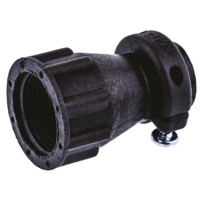 TE Connectivity Black Thermoplastic Cable Clamp 8.36 mm Max. Bundle Diameter 31.7 mm Length 21 mm 182658-1