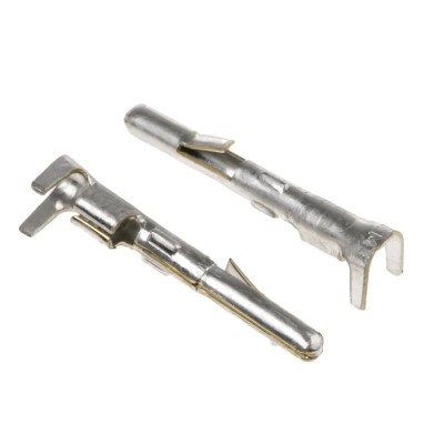 TE Connectivity Commercial MATE-N-LOK Series Male Crimp Terminal 17 AWG Min Crimp 13 AWG Max 3A Current 163307-2
